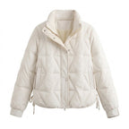 Women's nan shorter ultralight thermo boxy blouse with ergonomic shoulder fit and concealed snap placket