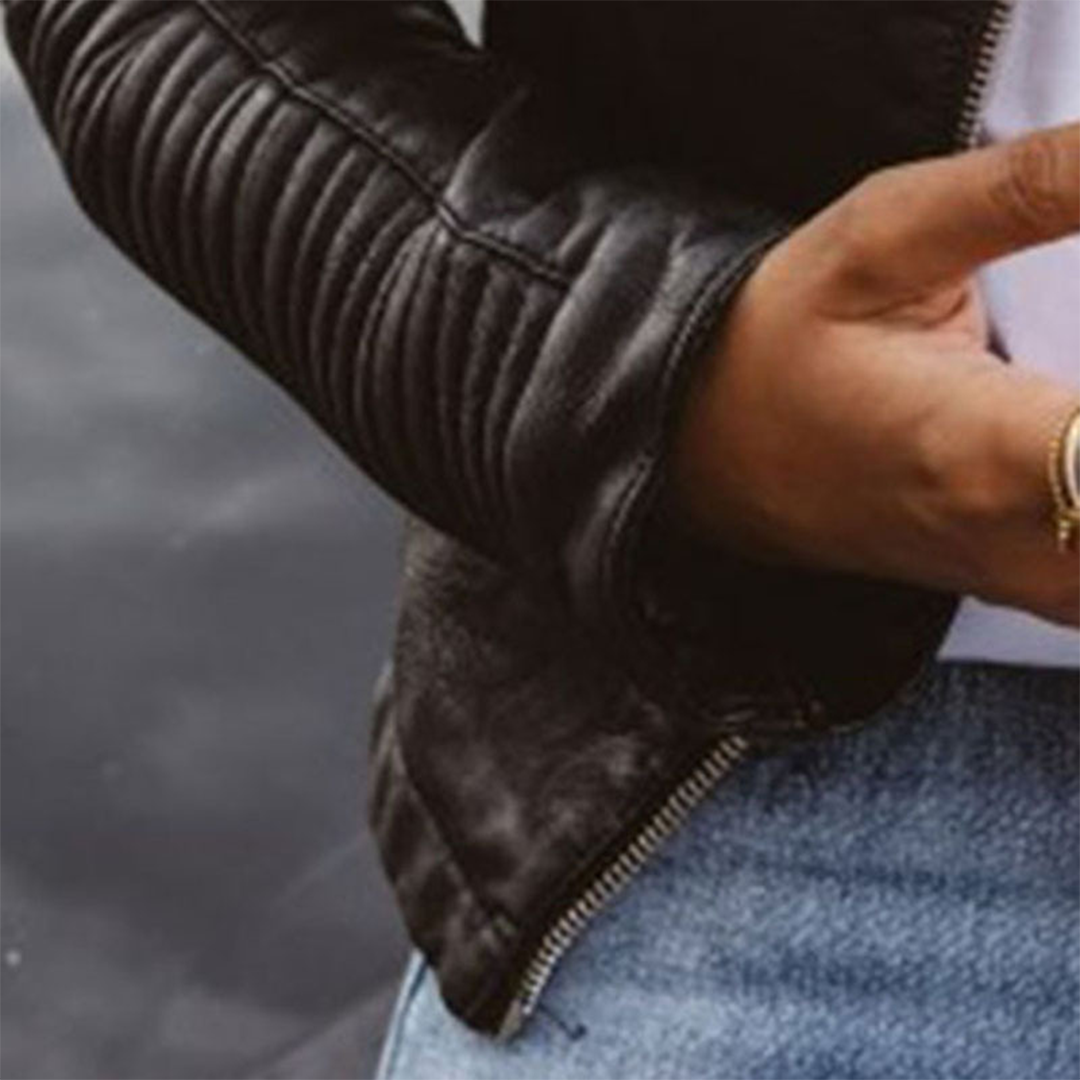 ANNIE – URBAN CHARM MOTO JACKET