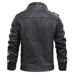 Fashion Glam | Men's Leather Jacket Black made of real leather