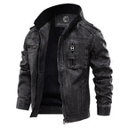 Fashion Glam | Men's Leather Jacket Black made of real leather