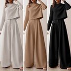 Fashion Glam | Long Sleeve And Wide Leg Pants For Women