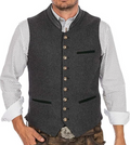 Fashion Glam | Men's Traditional Waistcoat Waistcoat Gray Classic Elegant