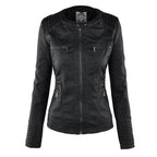 Fashion Glam | Women's Leather Jacket with Hood