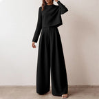 Fashion Glam | Long Sleeve And Wide Leg Pants For Women