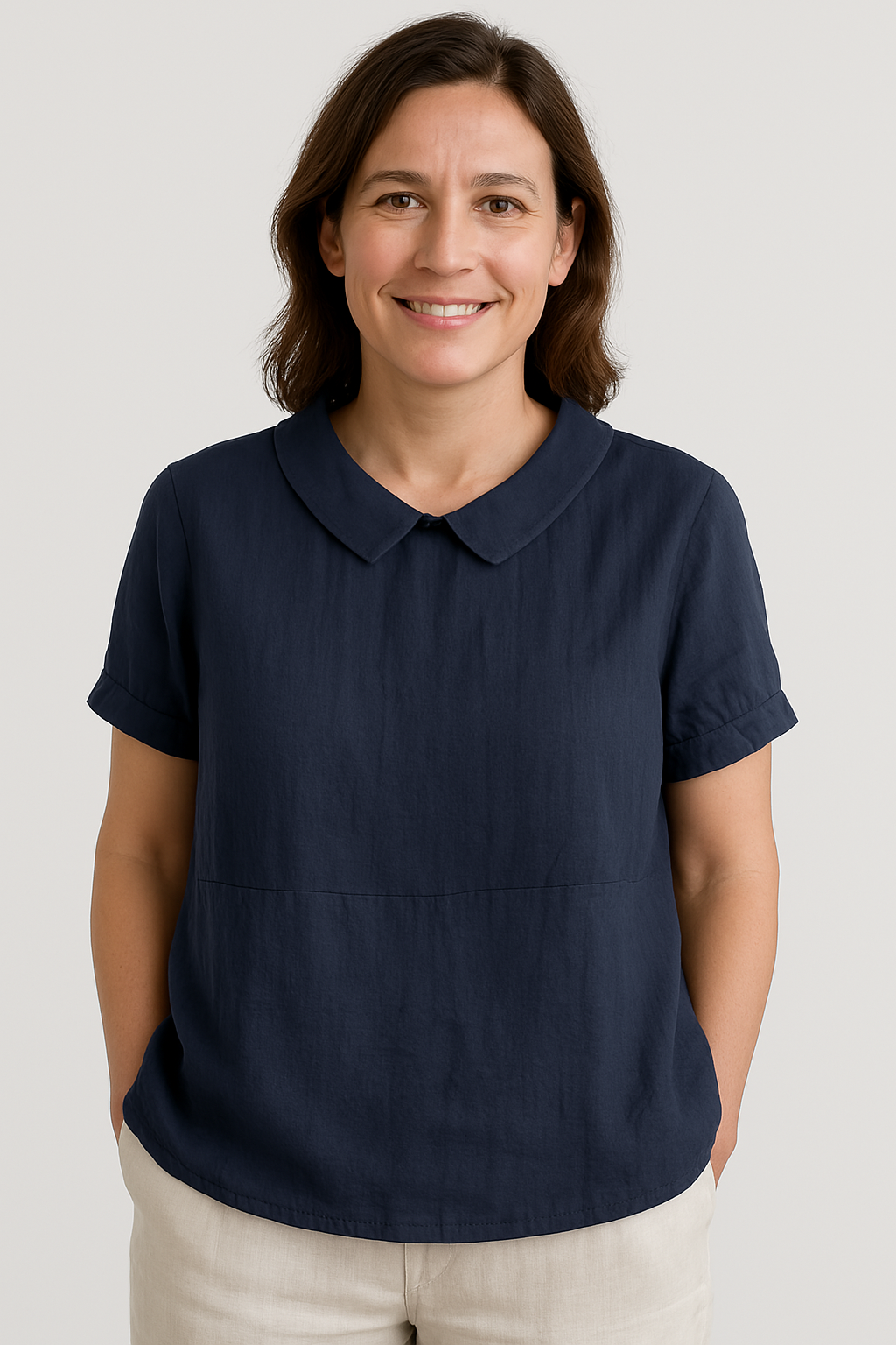 Avery™ Relaxed Fit Collared Top