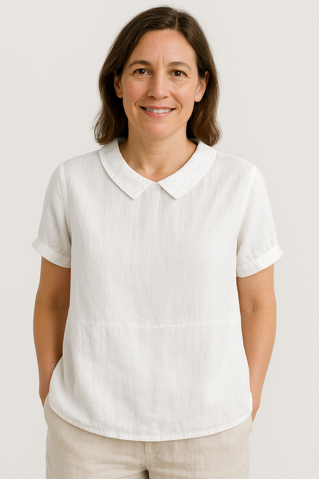 Avery™ Relaxed Fit Collared Top