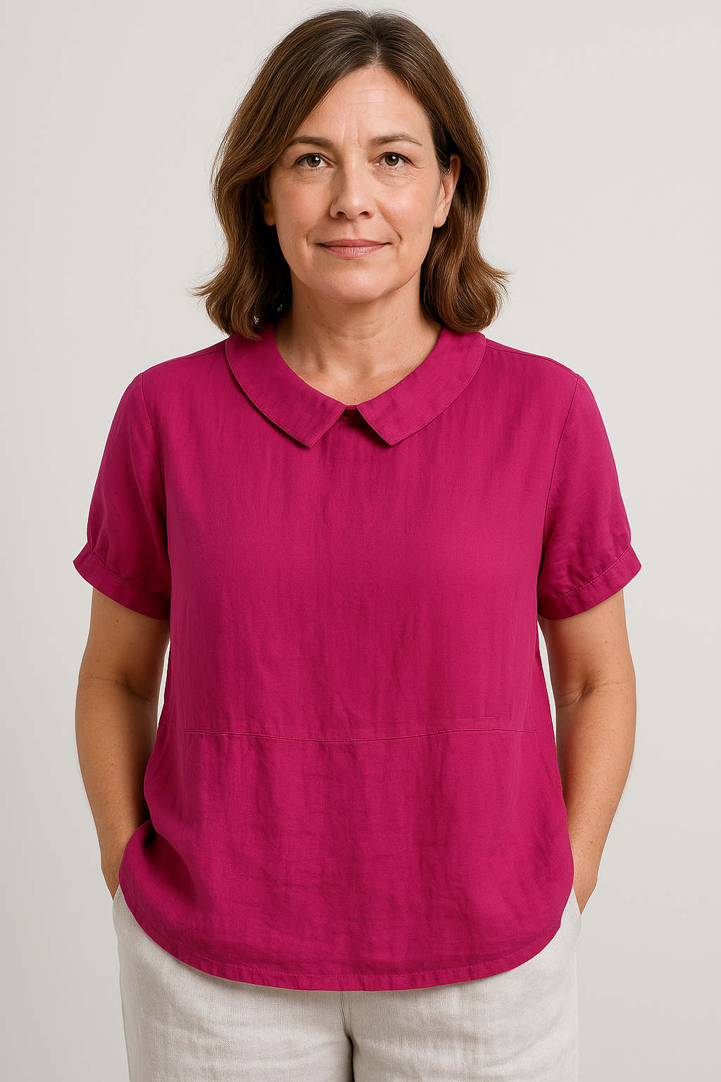 Avery™ Relaxed Fit Collared Top