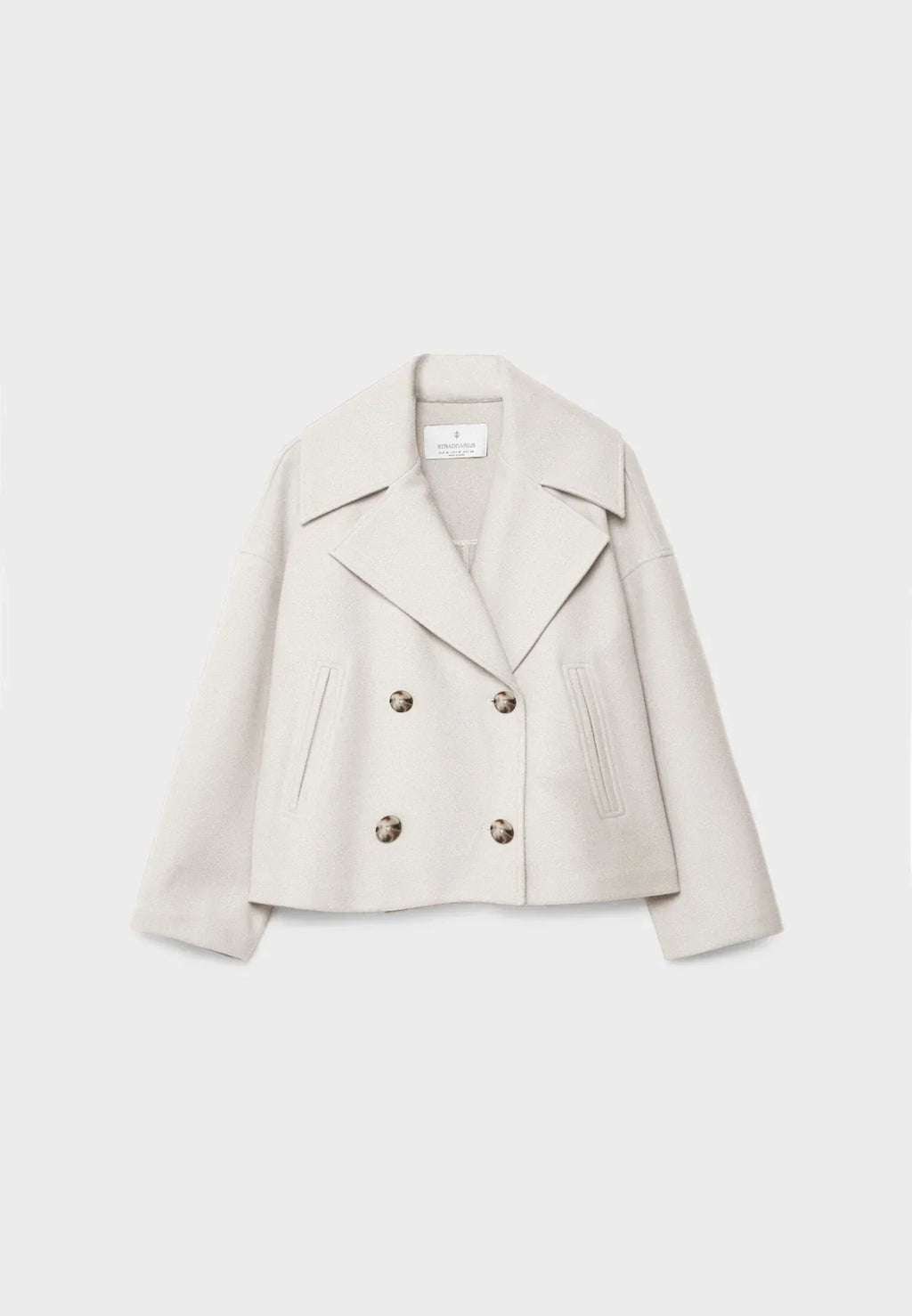 Ladies short double-breasted coat