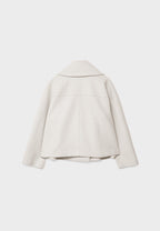 Ladies short double-breasted coat