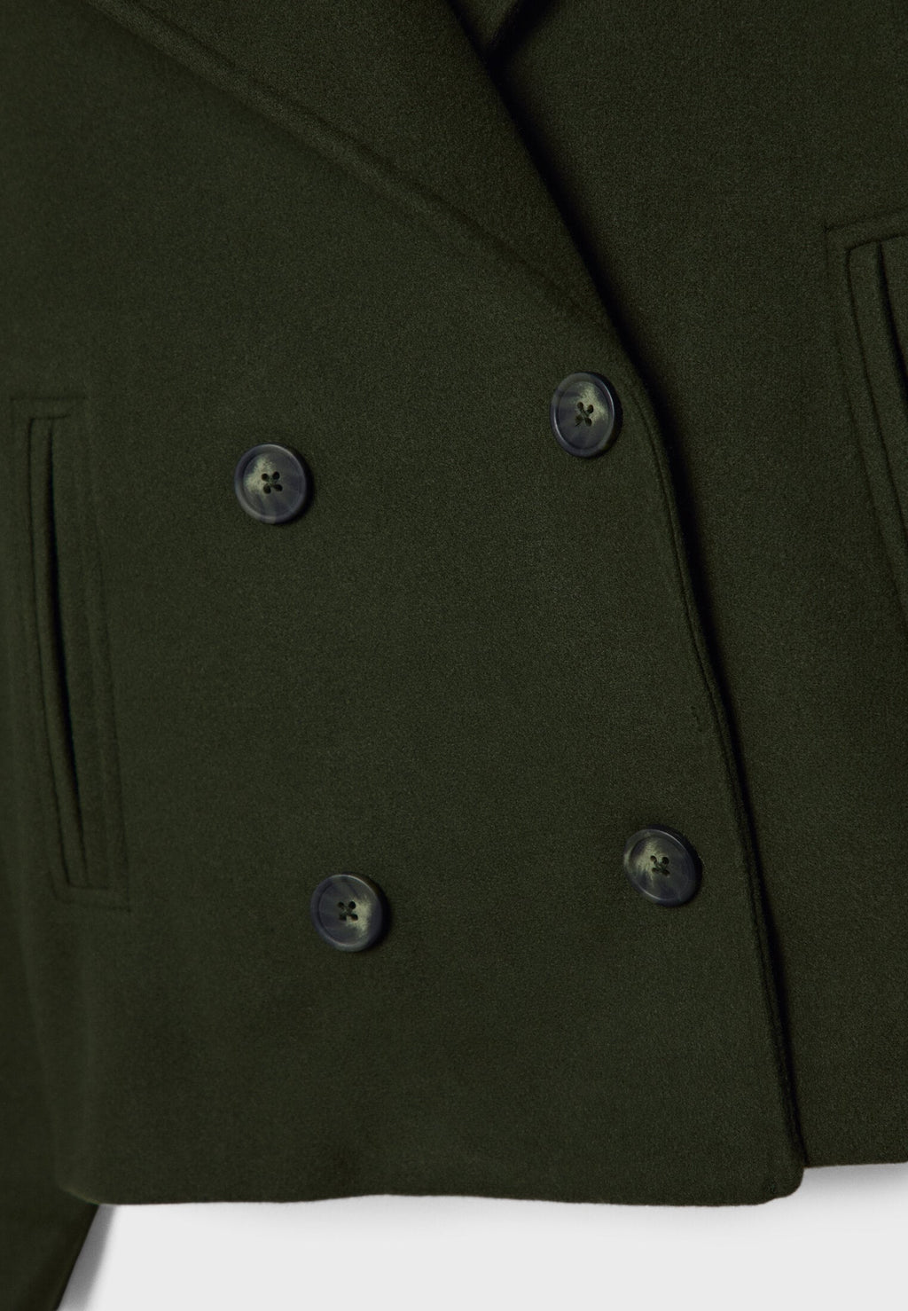 Ladies short double-breasted coat