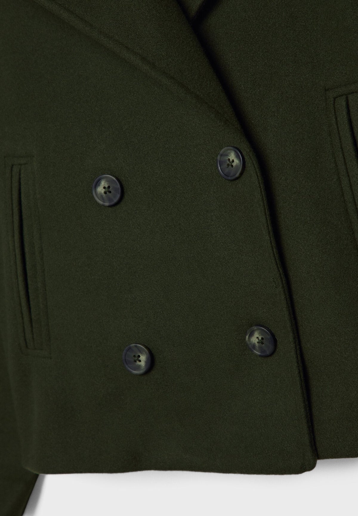 Ladies short double-breasted coat