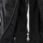 Fashion Glam | Women's Leather Jacket with Hood