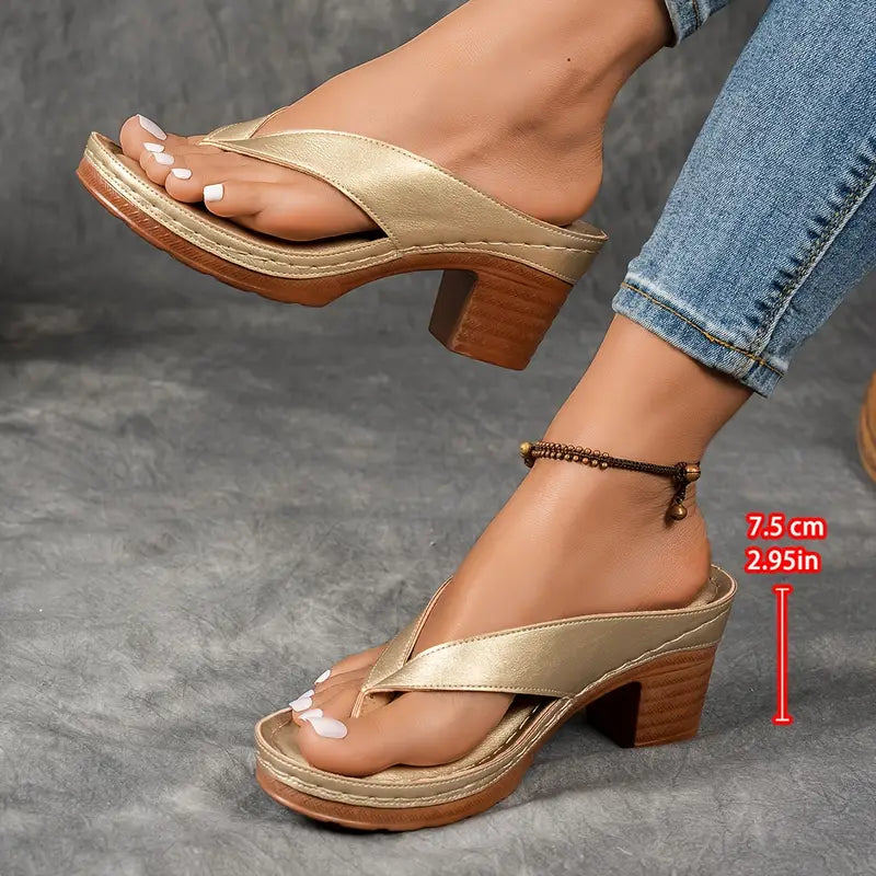EIRA – ULTRA COMFORTABLE CHUNKY HEEL SANDALS