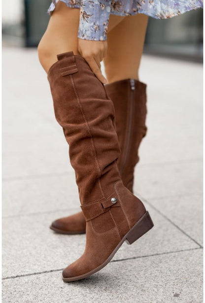 AURELIA - ELEGANT SUEDE KNEE-HIGH BOOTS