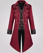 Women elegant tailcoat with elaborate embellishments and noble accents Fashion Glam