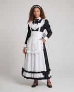 Women Elegant Costume Dress with Lace and Ruffle Details Fashion Glam