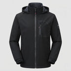 Men's Sporty Outdoor Jacket with Hood Fashion Glam