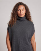 Women Lightweight Layering Sweater with Roll Neck and Set-In Arm Openings Fashion Glam