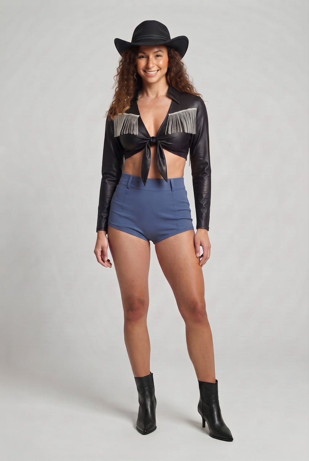 Women's Cowboy Costume with Fringes Fashion Glam