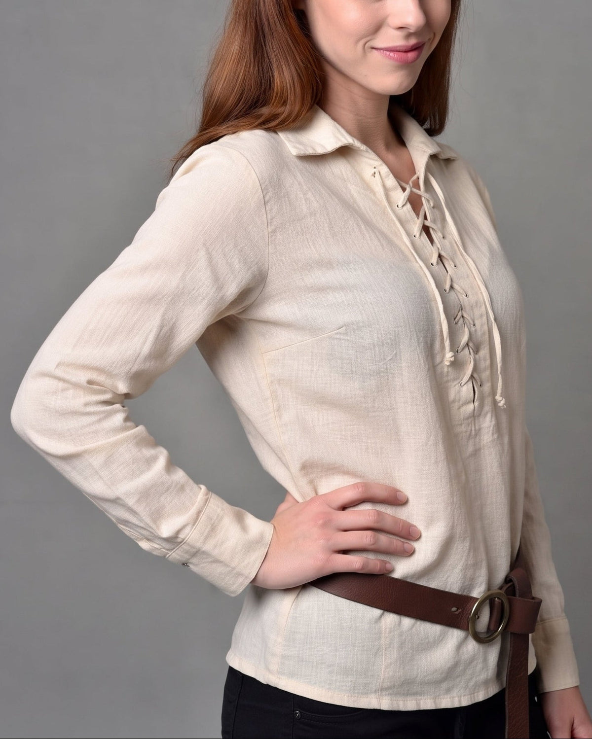 Women's casual long sleeve with drawstring Fashion Glam