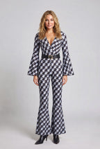 Women's Designer Jumpsuit with Wide Sleeve Fashion Glam
