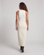 Ladies Elegant A-line Maxi Skirt made of heavy wool blend Fashion Glam