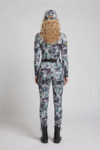 Ladies Camo-Design Overall with Zipper Fashion Glam