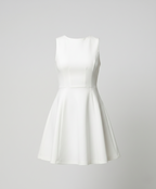 Women A-line dress with fitted top