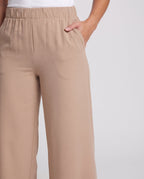 Women Culotte Pants with high elastic waistband and wide leg Fashion Glam