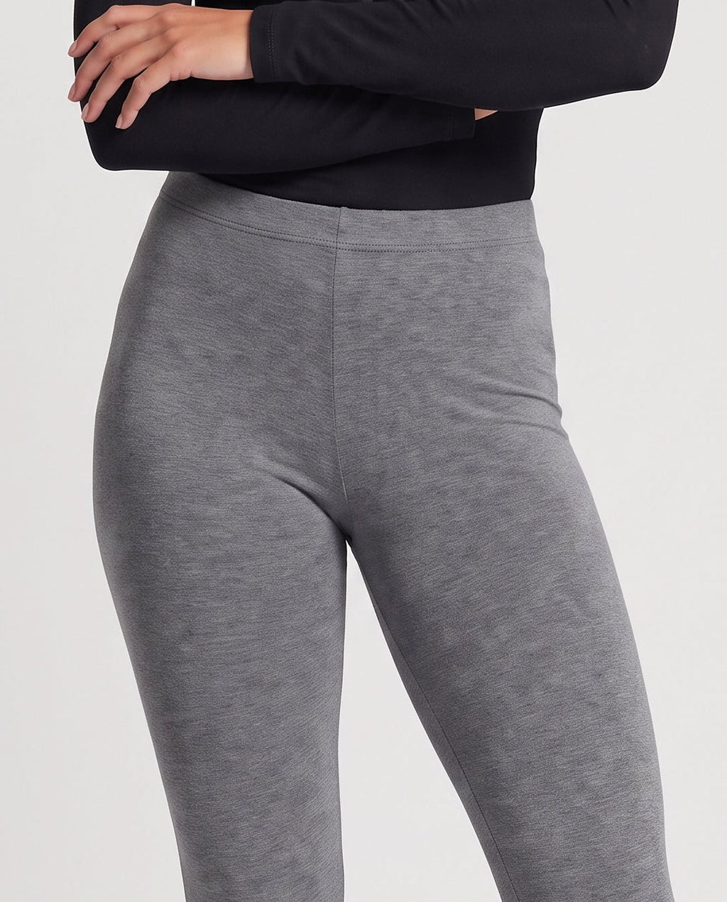 Women's figure-hugging leggings with high waistband made of elastic jersey Fashion Glam