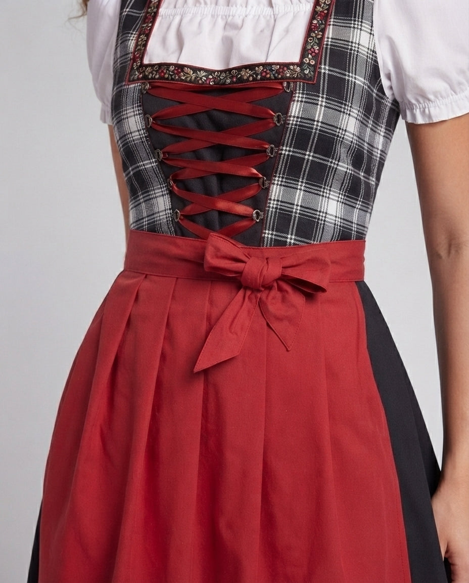 Ladies Dirndl Dress Fashion Glam