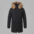 Men's Fashion Winter Jacket with Faux Fur Collar Fashion Glam