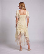 Women’s dress with ruffles and lace trim Fashion Glam