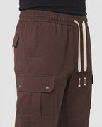 Men's Baggy Cargo Pants with elastic drawstring, multifunction pockets & relaxed silhouette Fashion Glam