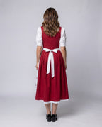 Women’s traditional dirndl dress with detail-oriented linen top Fashion Glam