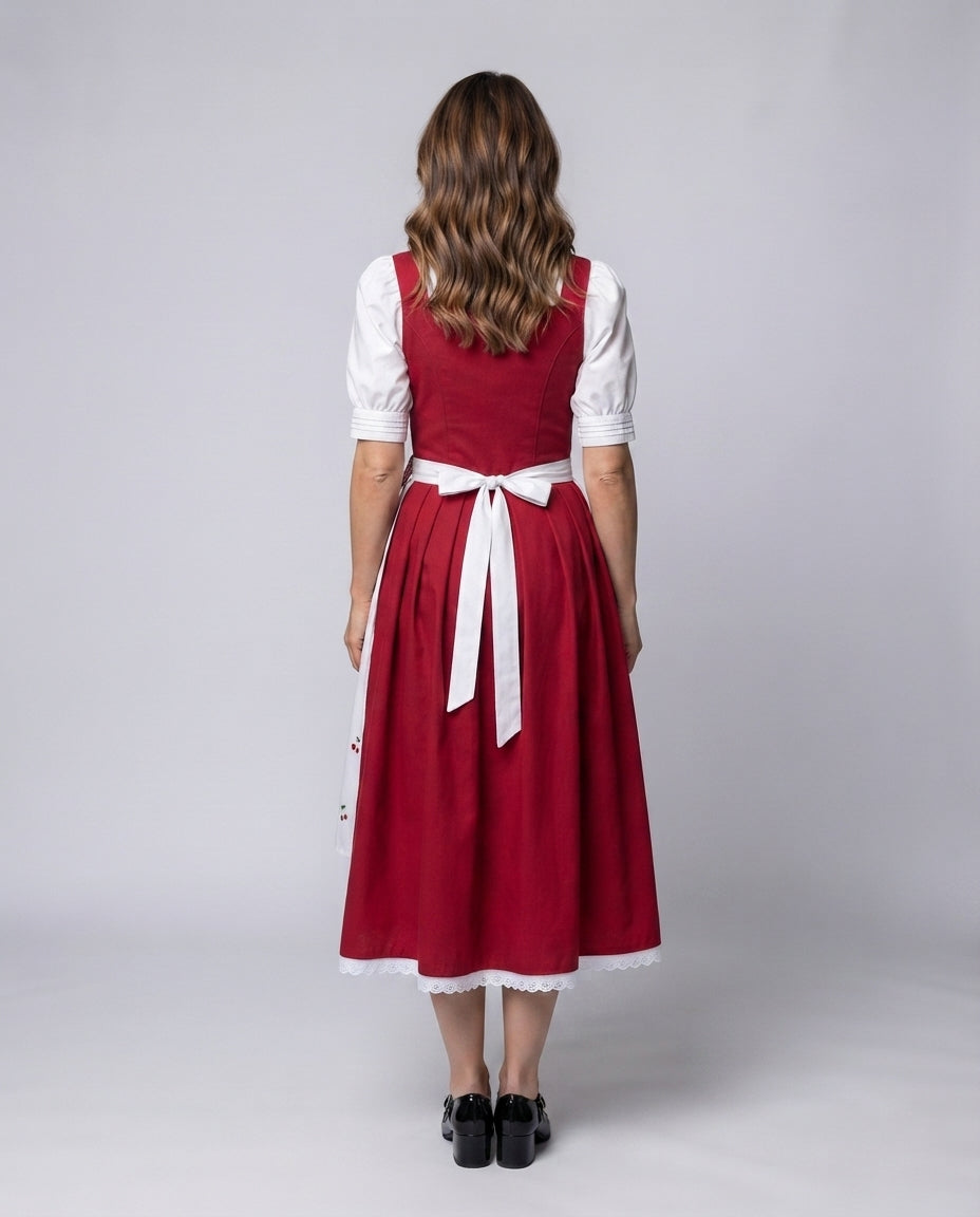 Women’s traditional dirndl dress with detail-oriented linen top Fashion Glam