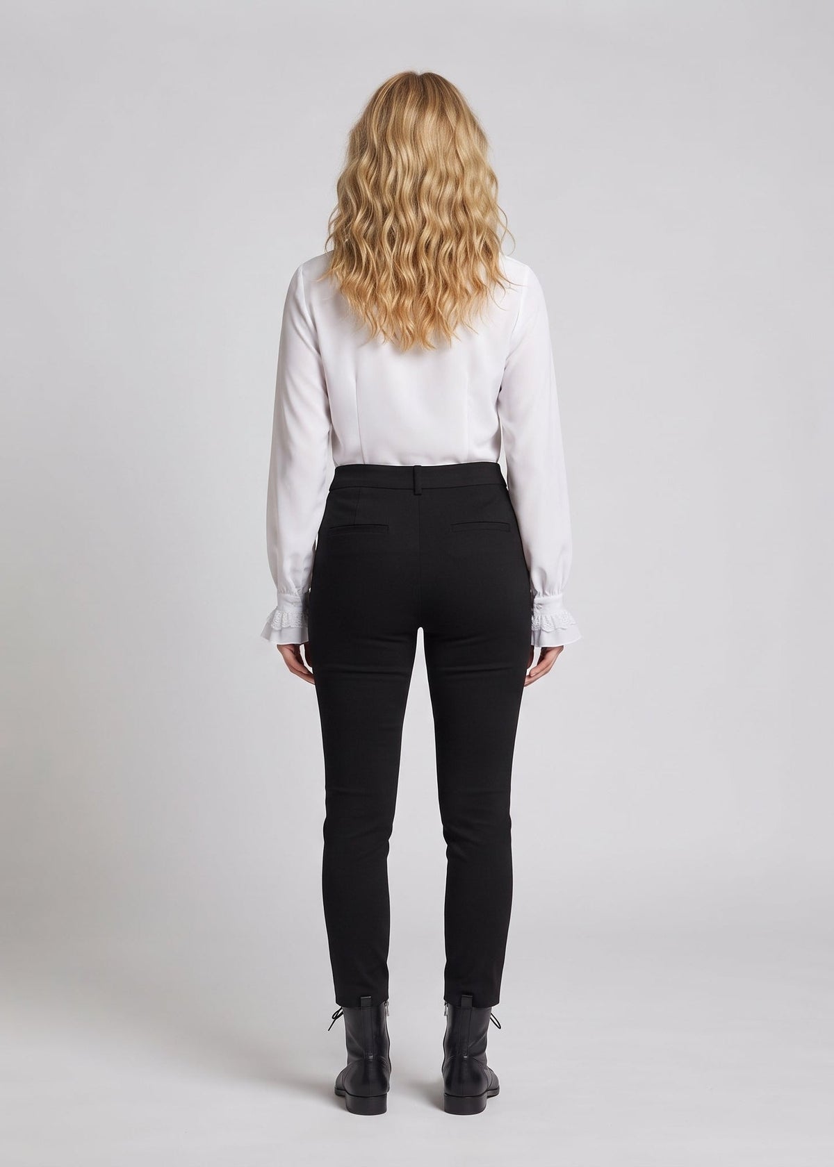 Women's Ruffled Shirt with Elegant Collar Fashion Glam