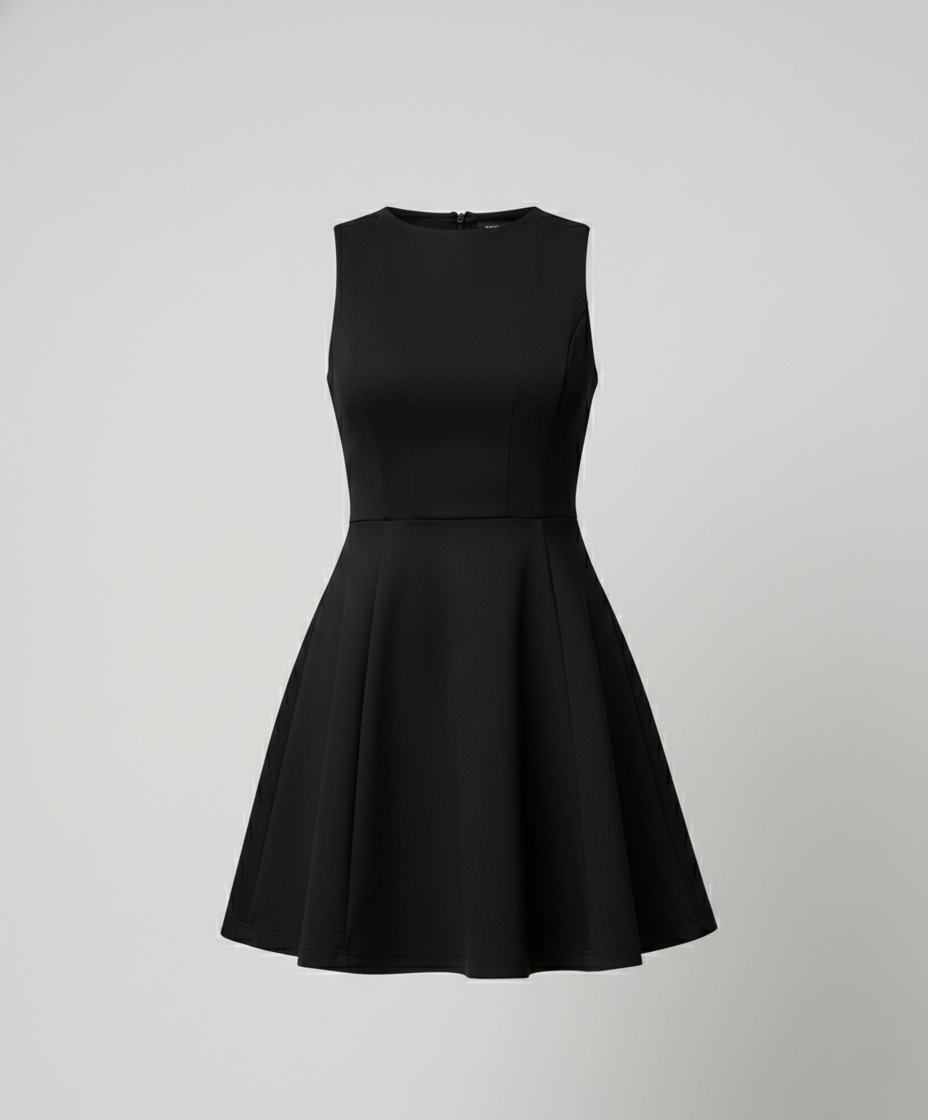 Women A-line dress with fitted top