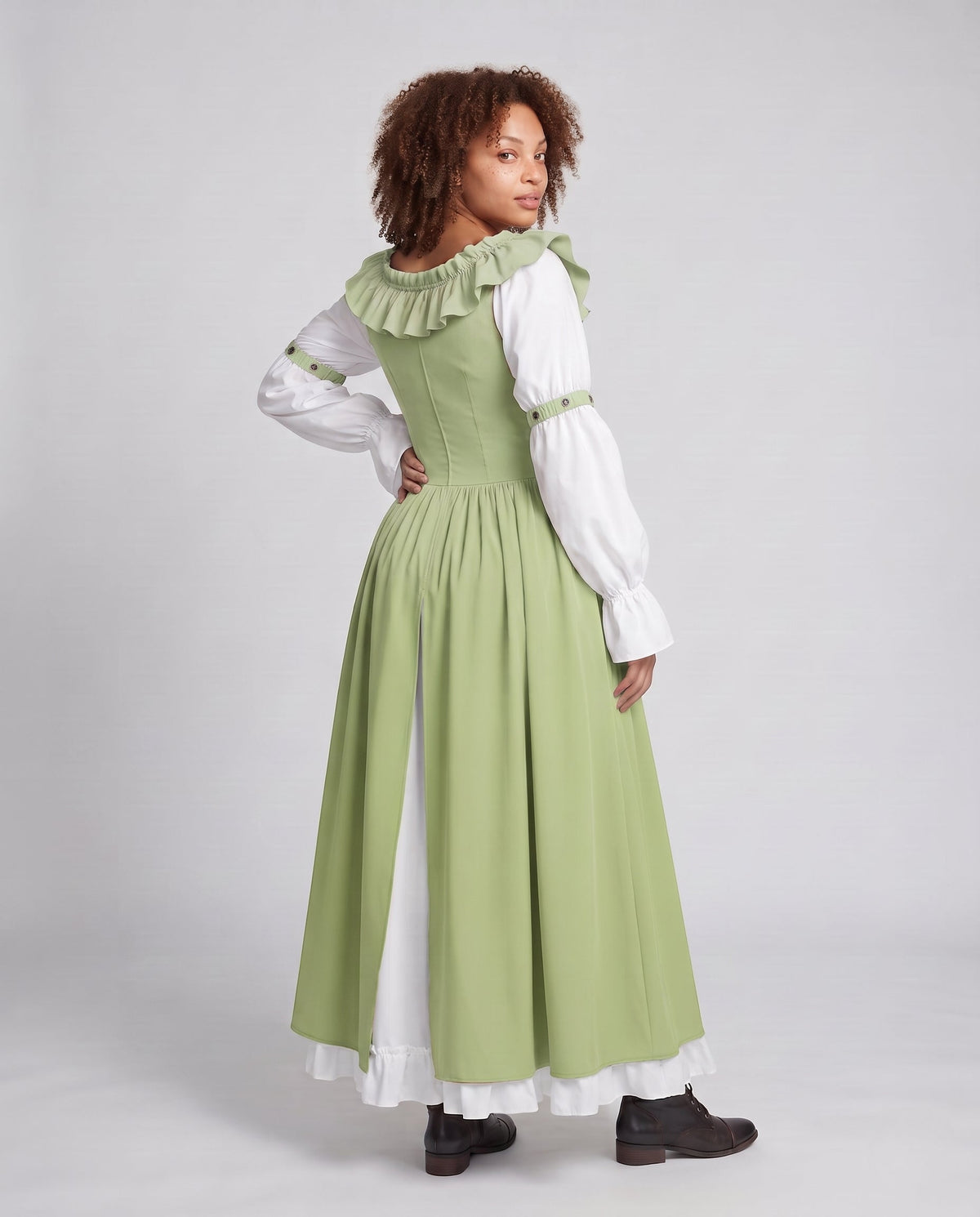 Women Vintage Maxi Dress Fashion Glam