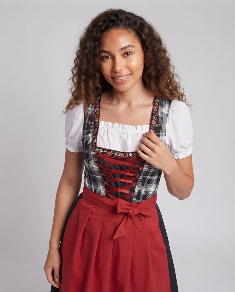 Ladies Dirndl Dress Fashion Glam