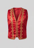 Women's Elegant Stand Collar Vest with Artful Decorations Fashion Glam
