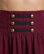 Ladies Elegant Wedding Skirt with Lacing and Ruffle Fashion Glam
