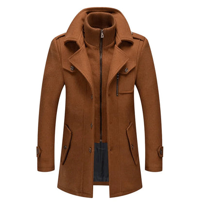 MAYFAIR TAILORS - ZIPPED PEACOAT