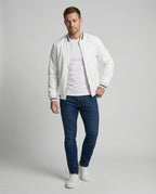 Fashion Glam | Men's Casual Transitional Jacket with Water-Repellent Surface & Stand-Up Collar Fashion Glam