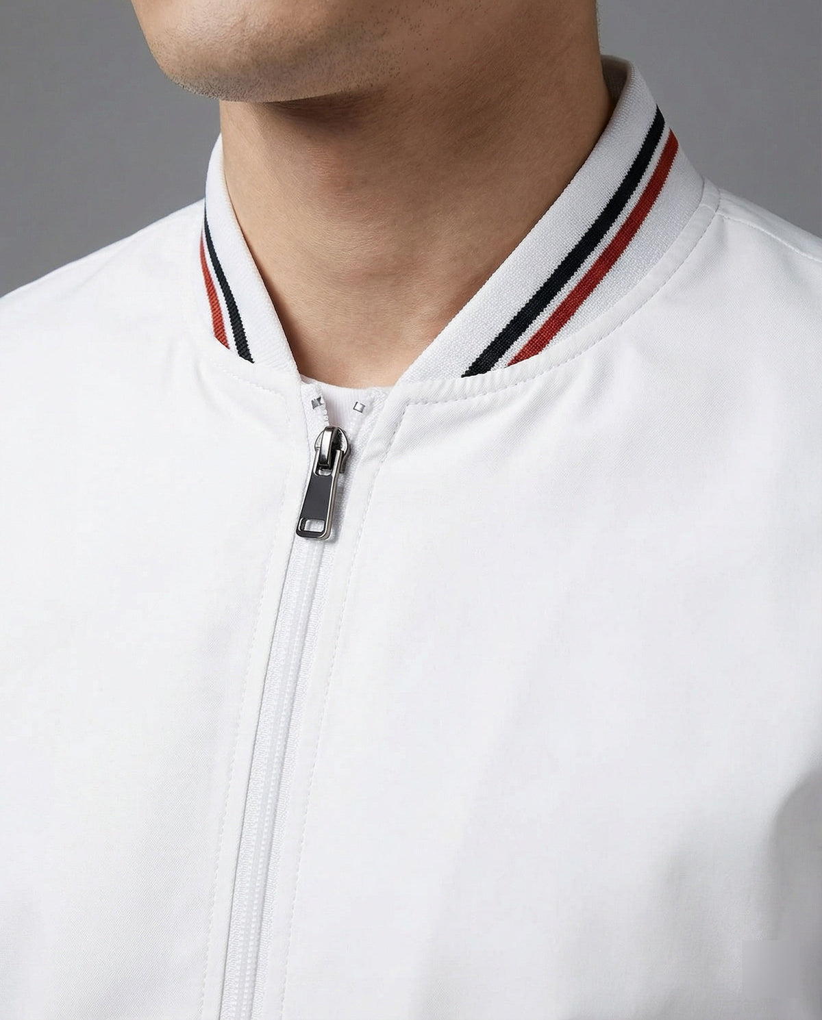 Fashion Glam | Men's Casual Transitional Jacket with Water-Repellent Surface & Stand-Up Collar Fashion Glam
