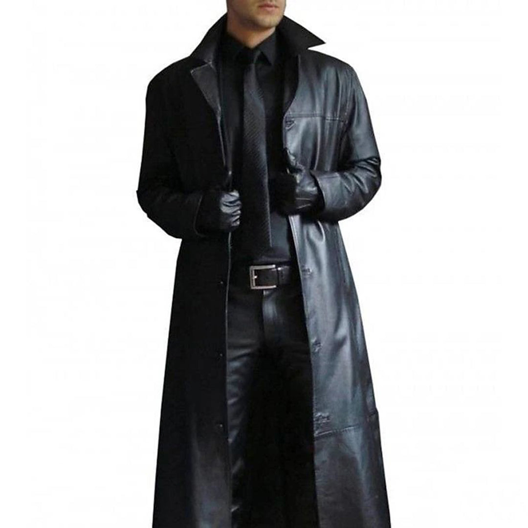 Fashion Glam | Premium Men’s Leather Coat Elegant & Timeless