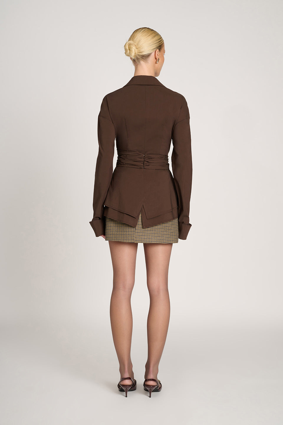 ELIANA – TAILORED WRAP DETAIL BLOUSE