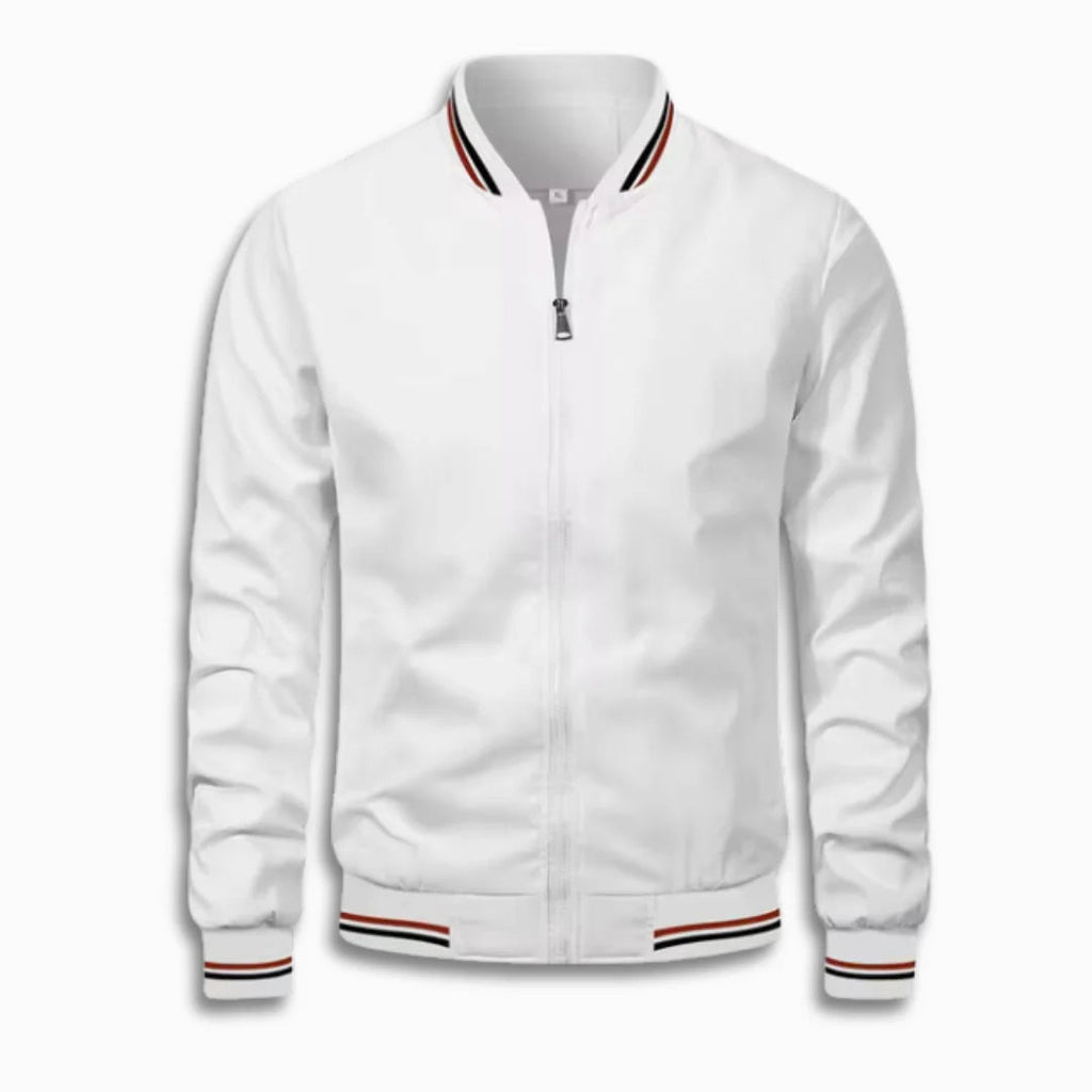 Men's Casual Transitional Jacket with Water-Repellent Surface & Stand Collar | Fashion Glam