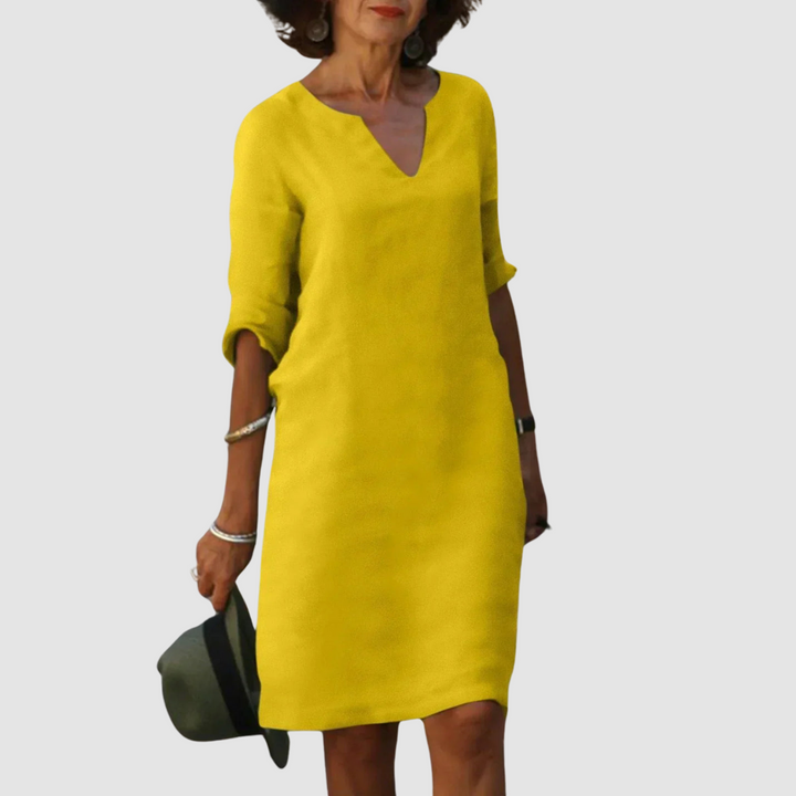 Marianne™ Elegant V-Neck Dress