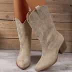 Fashion Glam | Elegant Cowboy Ladies Ankle Boots